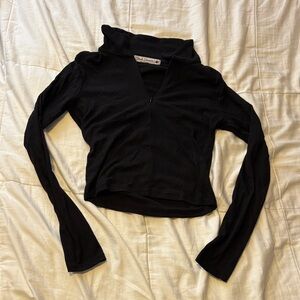 Elegant Black Long Sleeve Women's Top